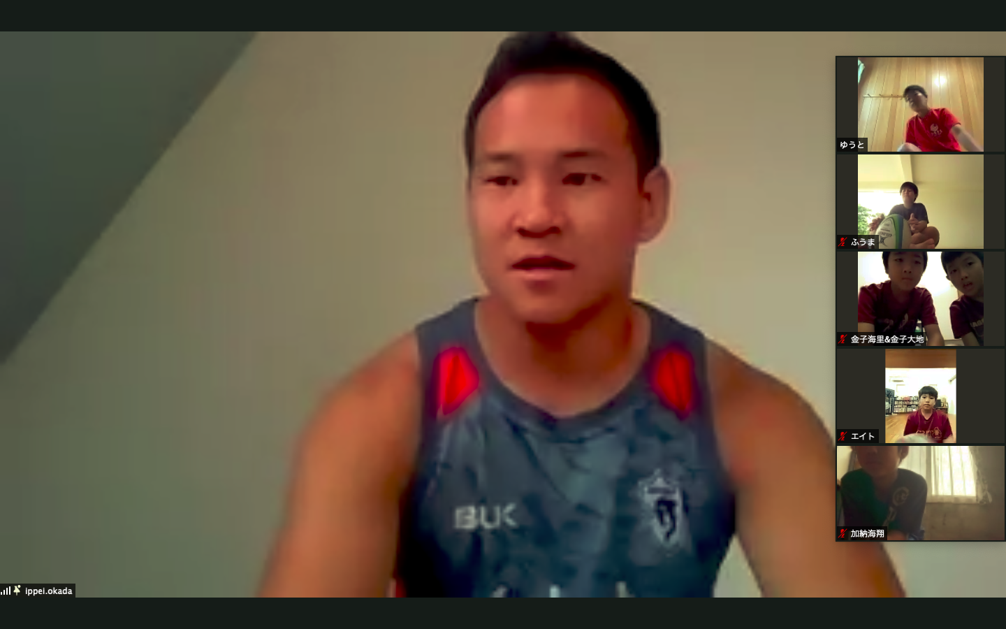 オンライン講師 岡田選手 デイゴ ラグビースクール公式サイト